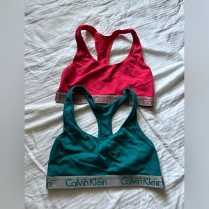 Size small 2 Calvin Klein sports bras